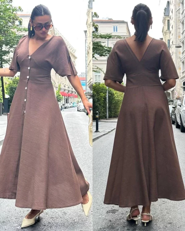 Robe boutons d'été